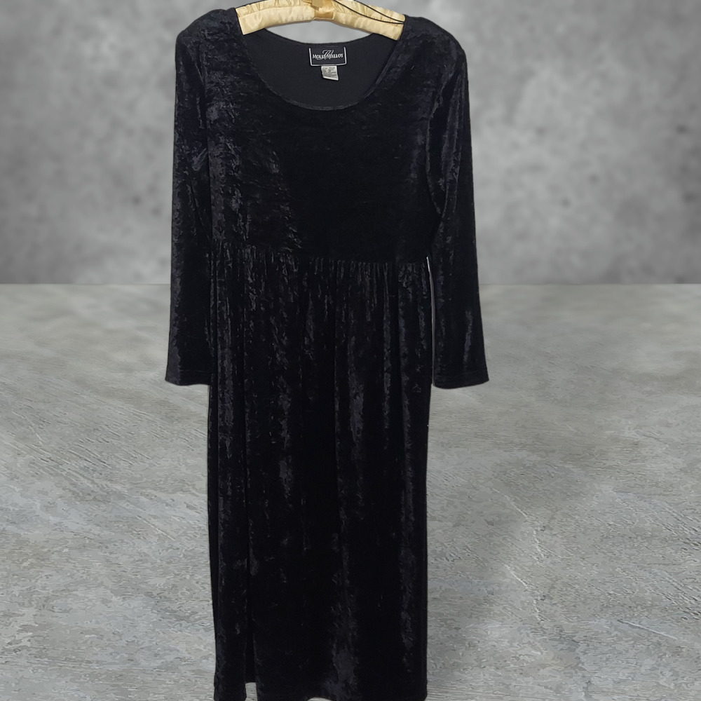 Molly Malloy Womens Evening Dress 10 Crushed Velvet RN#51666